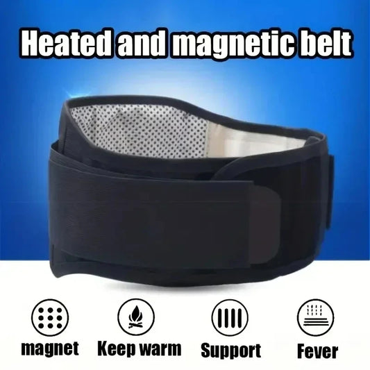 Ceinture de thérapie magnétique auto-chauffante réglable à 20 aimants pour le dos et la taille – Ceinture de soutien sportif et de massage de la taille