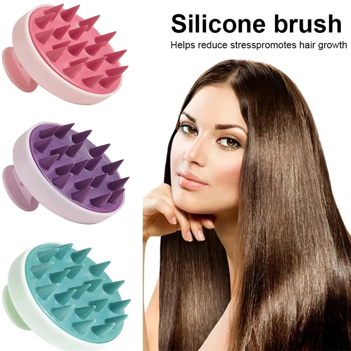 Brosse à shampoing en Silicone, peigne de Massage du cuir chevelu, peignes de lavage des cheveux, bain-douche, brosses de Massage corporel, outils de Salon de coiffure, 1 pièce